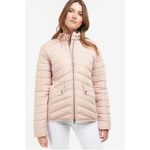 Barbour Cavalry Quilted Stretch Jacket Rose Dust - Picture 1 of 11
